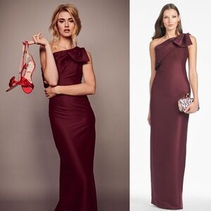 SACHIN & BABI Olivia Gown in Malbec 4